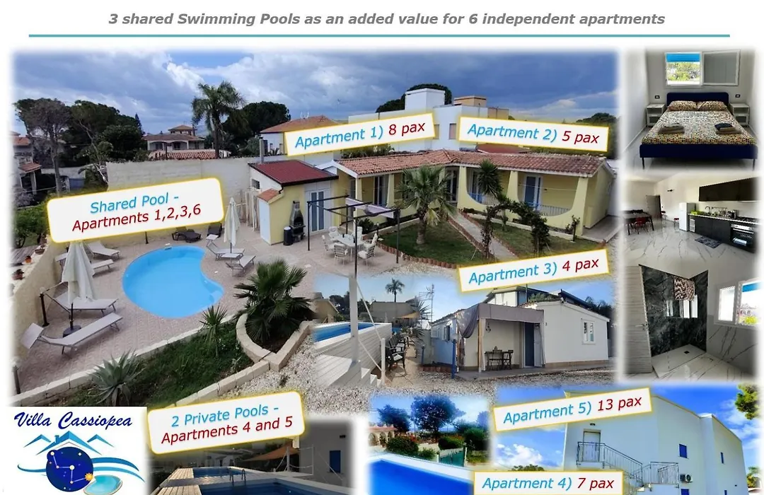 Pool Seaside Relais - Ville Ninfea, Marea, Rosa E Cassiopea - Fontane Bianche-1